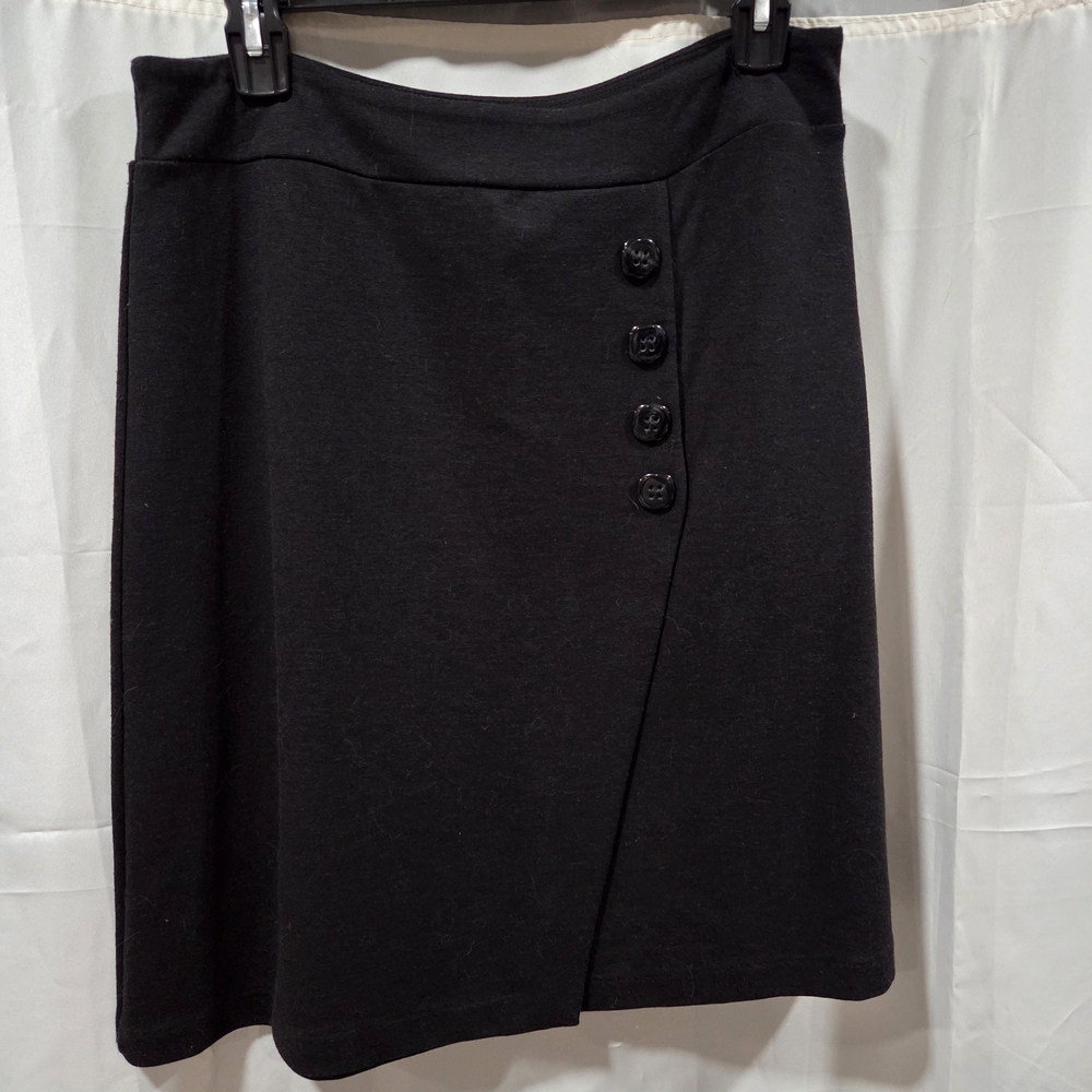 Weston Wear Wrapped Knit Pencil Skirt Anthropologie Black Boho Whimsigoth Sz M